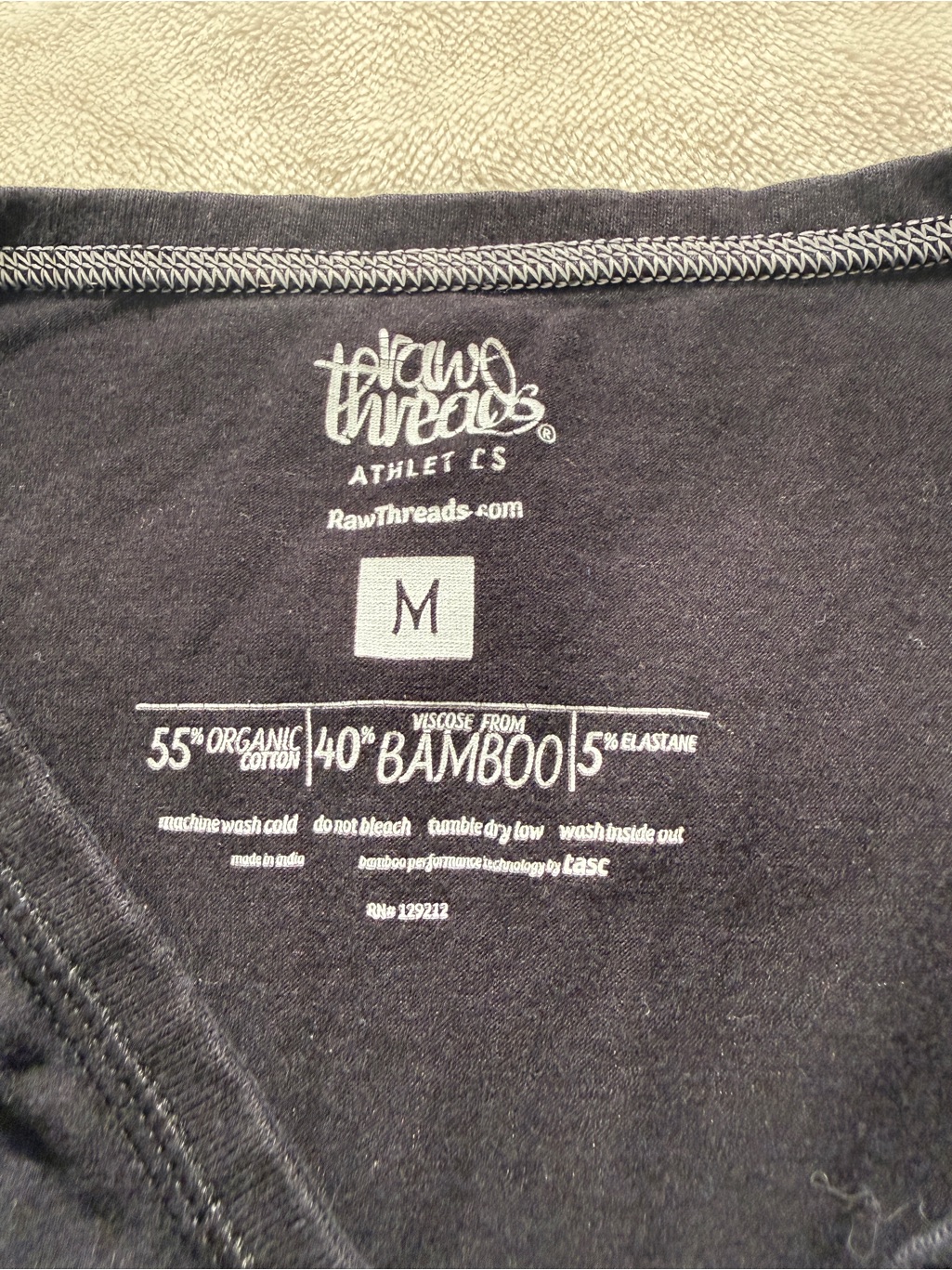 Raw Threads Athletics I'm With The Villains V-Neck T-Shirt Bamboo Blend Size M — image 3 of 6